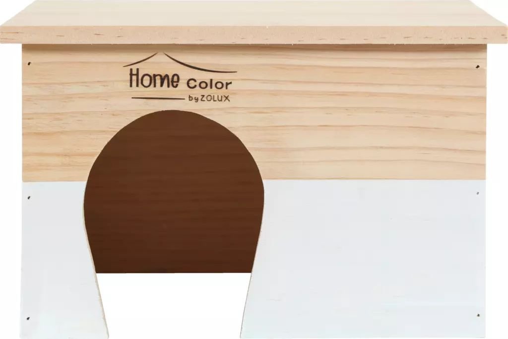 Zolux Domek drewniany Home Color prostokatny L 175x280x230 mm 7244135 (3336022097634) grauzējiem
