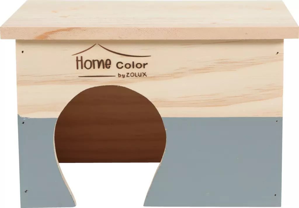Zolux Domek drewniany Home Color prostokatny M 150x235x185 mm 7544720 (3336022097627) grauzējiem