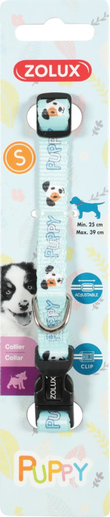 Zolux Obroza Puppy MASCOTTE 13 mm kol. niebieski 7544475 (3336024667385) aksesuārs suņiem