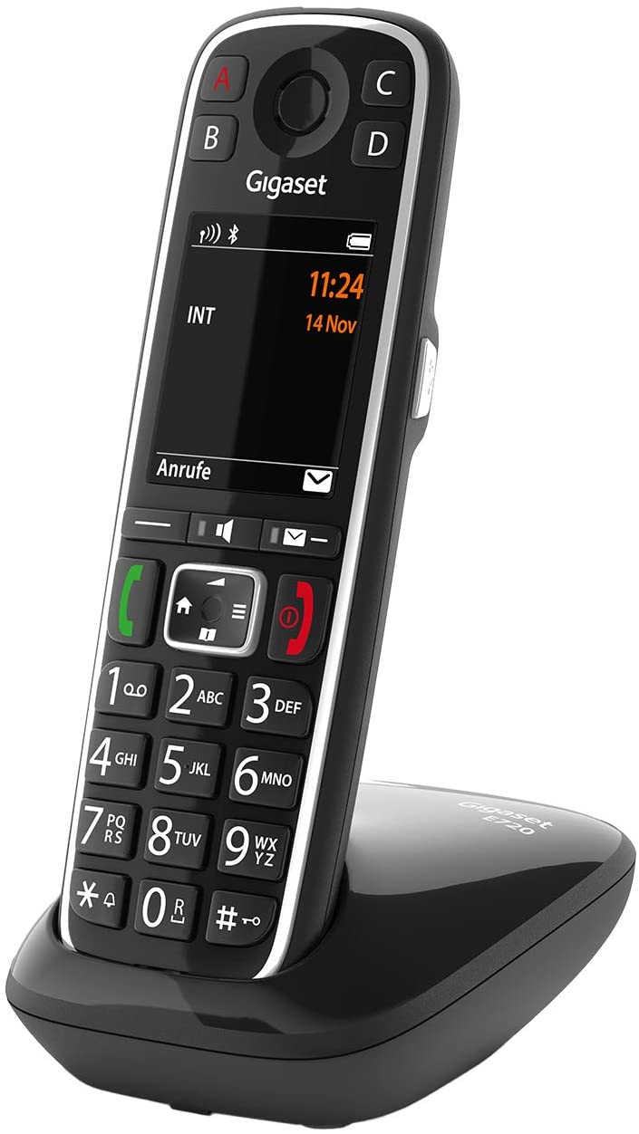 Gigaset E720 black - S30852-H2903-B101 telefons