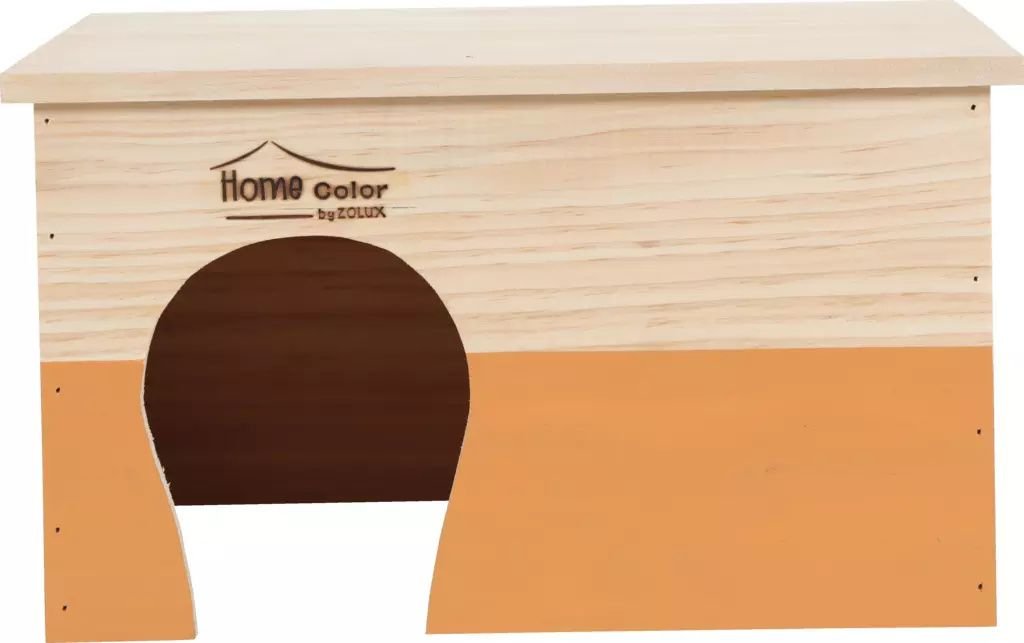 Zolux Domek drewniany Home Color prostokatny XL 200x350x280 mm 7244138 (3336022097641) grauzējiem