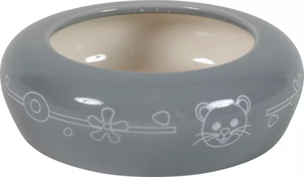 Zolux Miska ceramiczna dla gryzonia 100 ml kol. szary/bezowy 9539805 (3336022061017) grauzējiem