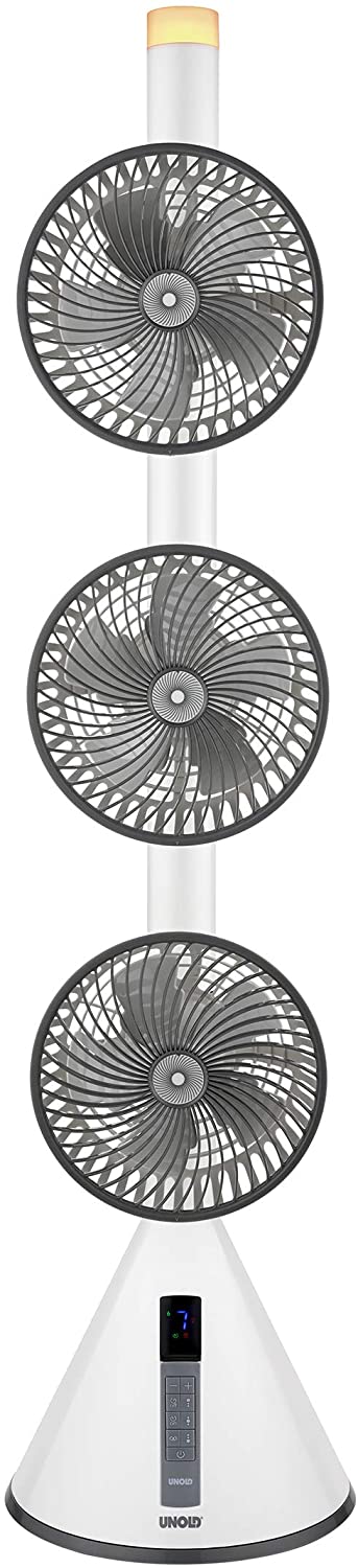 Unold pedestal fan 360 ° white / grey, ventilators Klimata iekārta