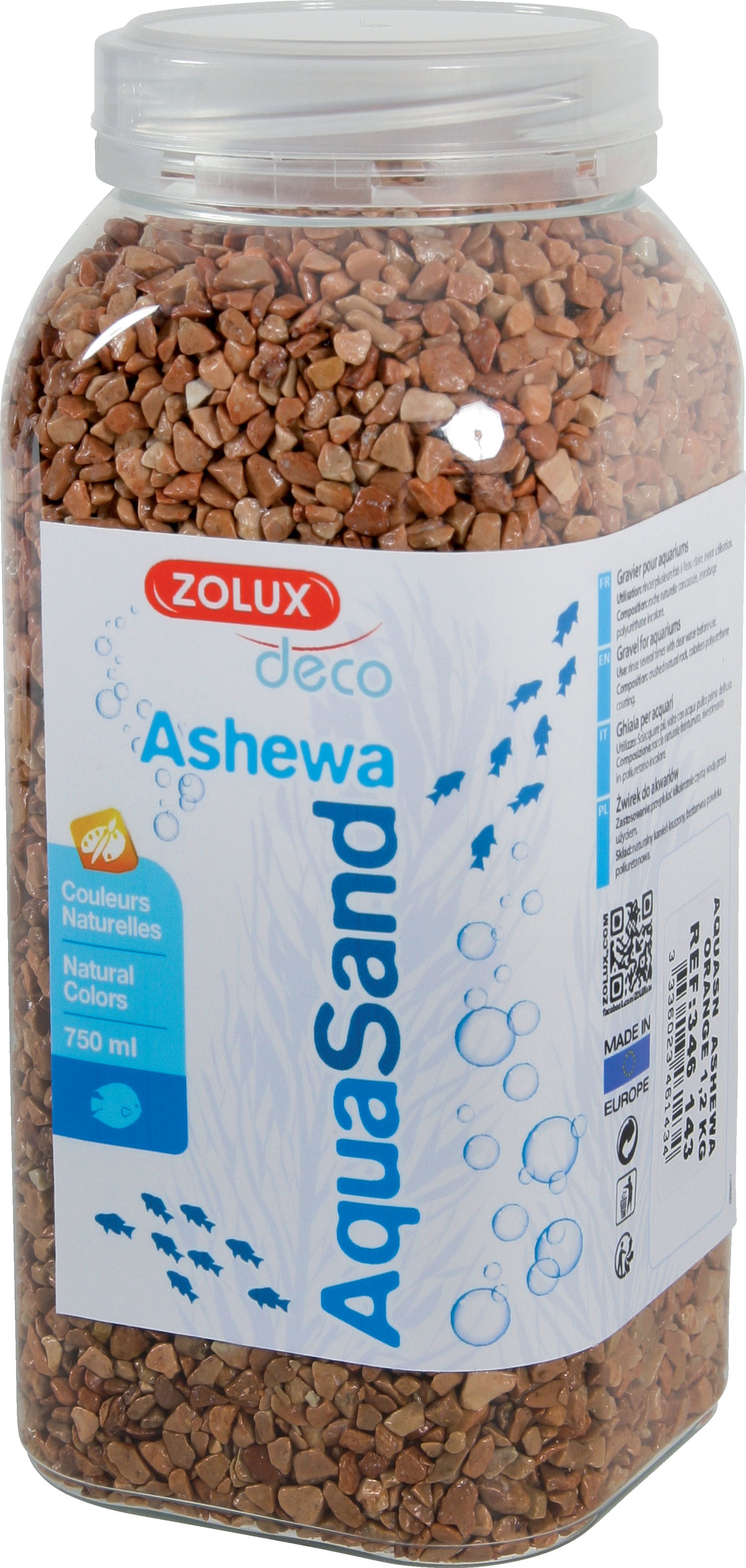 Zolux Aquasand ASHEWA pomaranczowy 750 ml 7544642 (3336023461434)