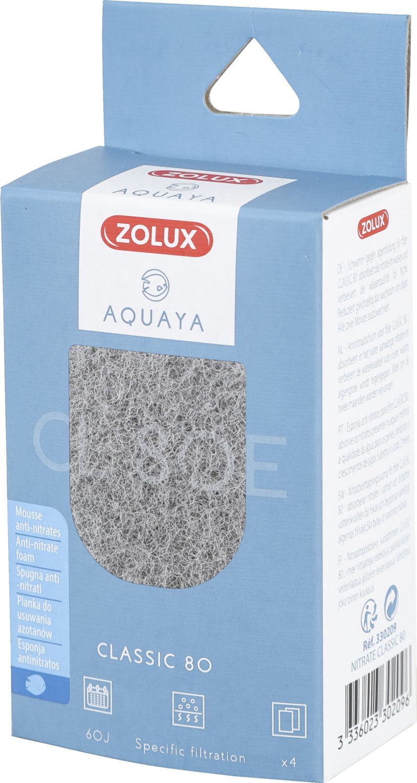 Zolux AQUAYA Wklad Nitrate Classic 80 7544678 (3336023302096) akvārija filtrs