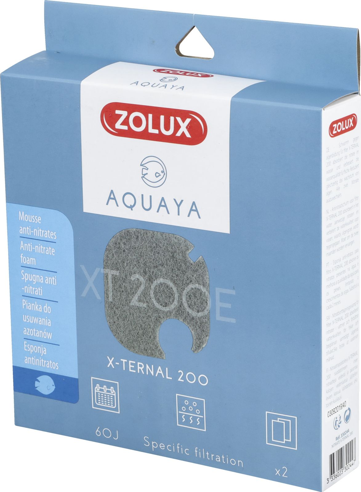 Zolux AQUAYA Wklad Nitrate Xternal 200 7544683 (3336023302447) akvārija filtrs