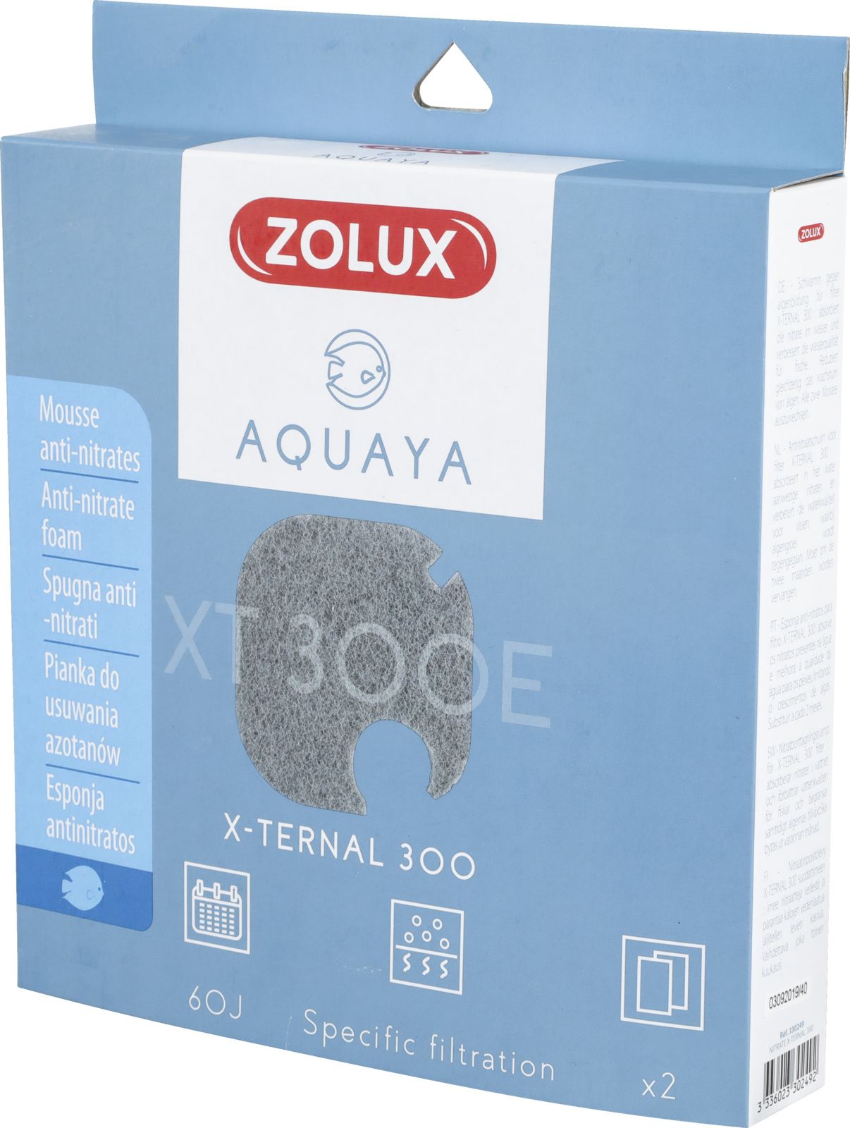 Zolux AQUAYA Wklad Nitrate Xternal 300 7544684 (3336023302492) akvārija filtrs