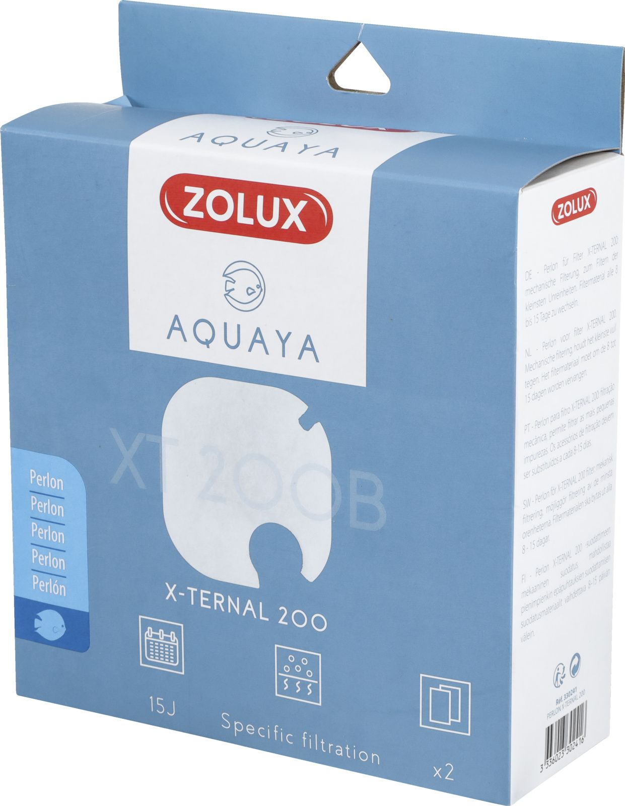 Zolux AQUAYA Wklad Perlon Xternal 200 7544692 (3336023302416) akvārija filtrs