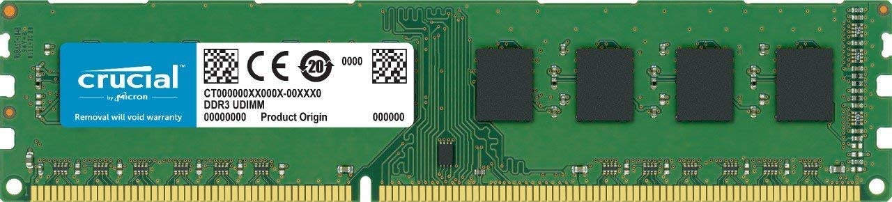 Crucial 4 GB, DDR3, 240-pin DIMM, 1600 MHz operatīvā atmiņa