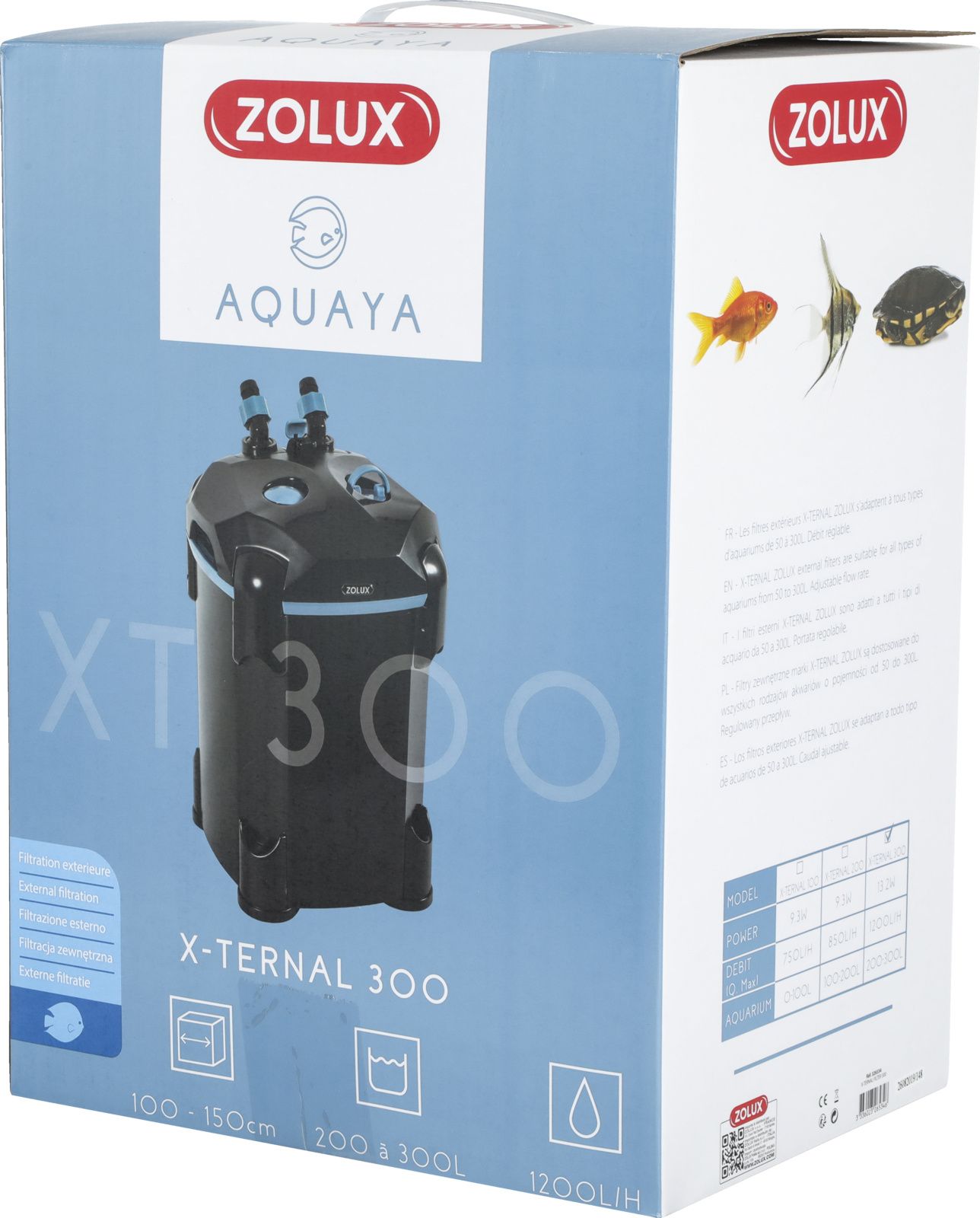 Zolux AQUAYA Filtr XTERNAL 300 7244183 (3336023265346) akvārija filtrs