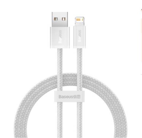 Baseus Dynamic cable USB to Lightning, 2.4A, 1m (White) USB kabelis