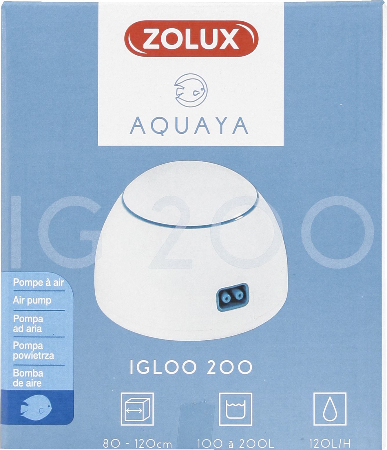 Zolux AQUAYA Igloo 200 kol. bialy 7244098 (3336023207520) akvārija filtrs