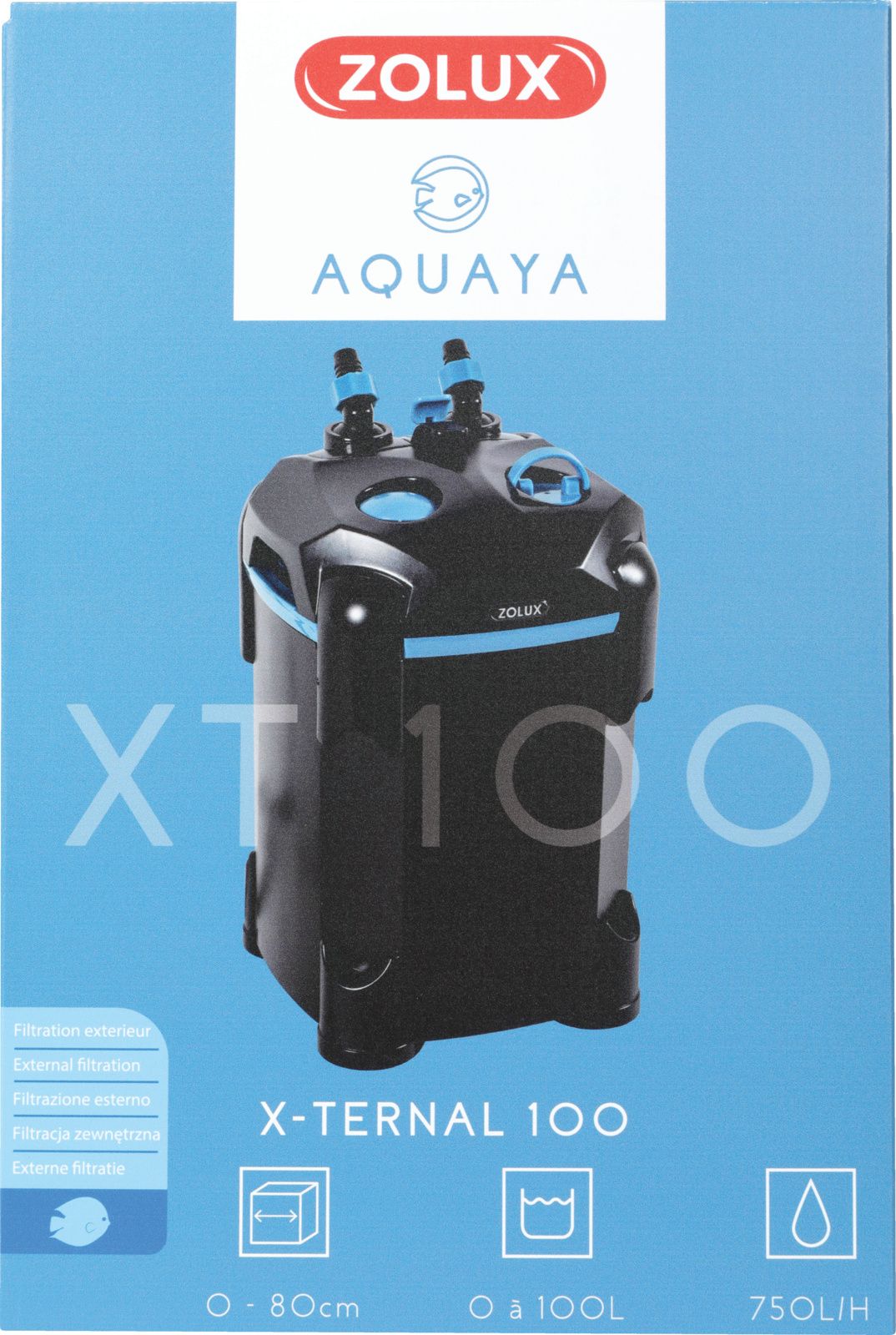 Zolux AQUAYA Filtr XTERNAL 100 7244181 (3336023265322) akvārija filtrs