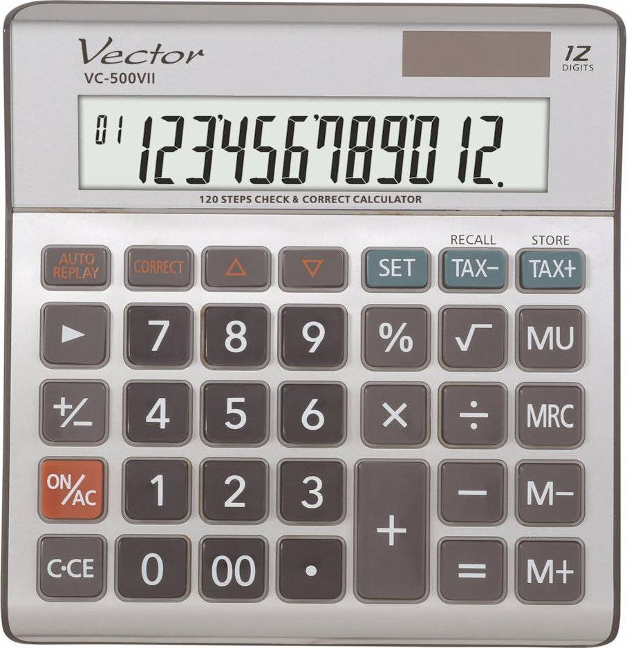 VECTOR CALCULATOR, OFFICE KAV VC-500 VII, GREY kalkulators