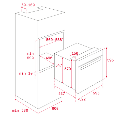 Oven HLB 8400 white Cepeškrāsns