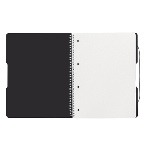 Herlitz Spiralblock "to go" PP-Cover A4 80 Bl. opak schwarz portatīvo datoru soma, apvalks