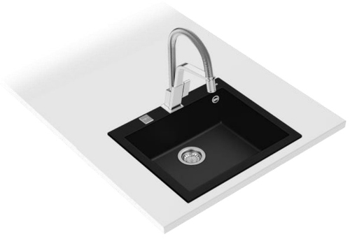 Teka ForSquare 50.40 TG Tegranit black sink (115230005) Izlietne