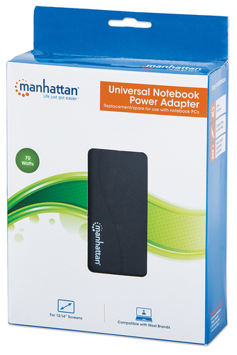 Manhattan Notebook Power Adapter 70W/4A 12-24V portatīvo datoru lādētājs