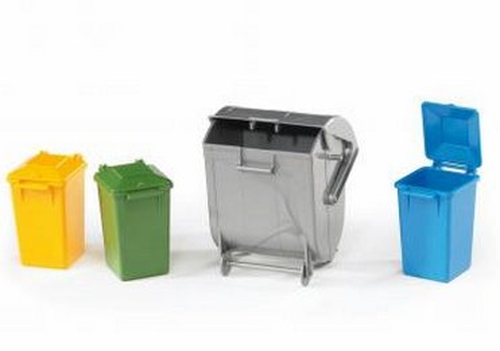 Bruder Professional Series Garbage Can Set - 02607 bērnu rotaļlieta