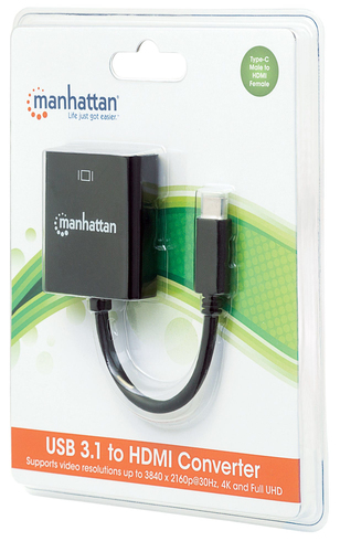 Manhattan USB3.1 auf HDMI-Konverter adapteris