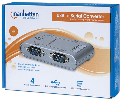 Manhattan USB to Serial Converter, 4-Ports karte