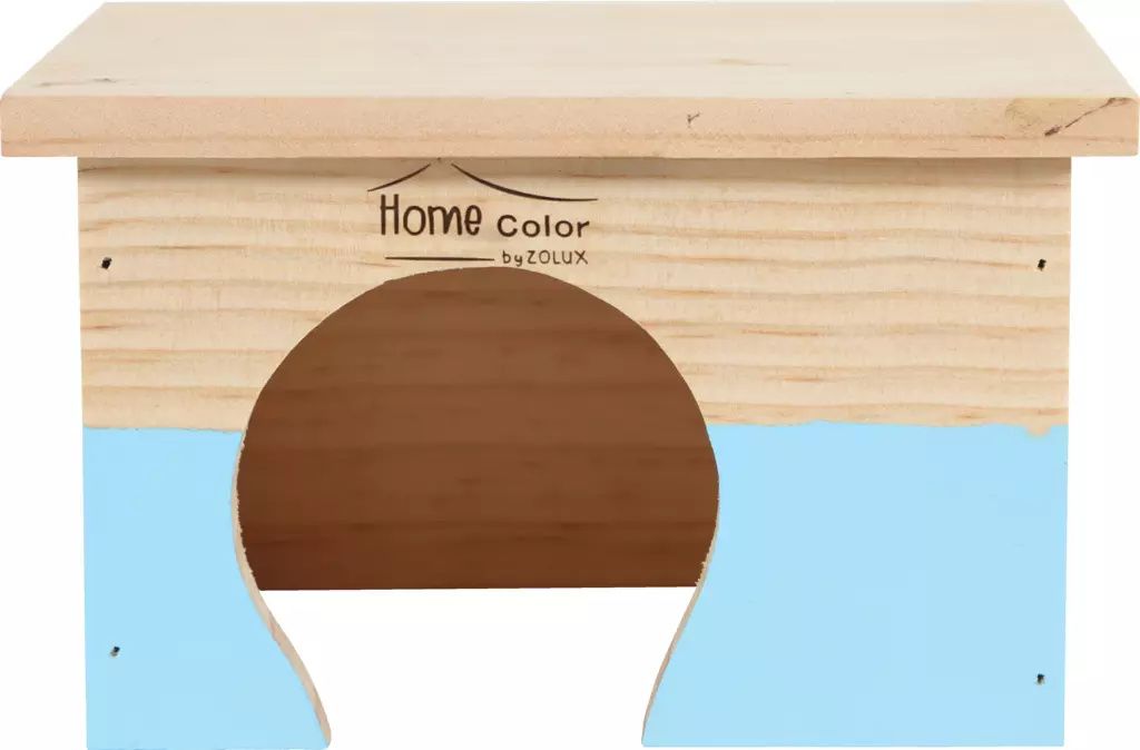 Zolux Domek drewniany Home Color prostokatny S 110x180x140 mm 7544721 (3336022097610) grauzējiem