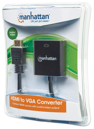 Manhattan HDMI male to VGA female converter with audio KVM komutators