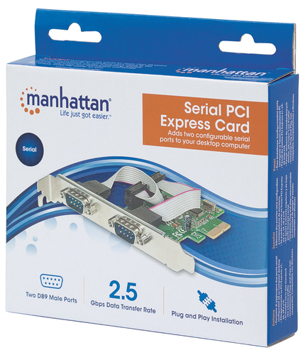 Manhattan Serial PCI Express Card 2xRS-232 karte