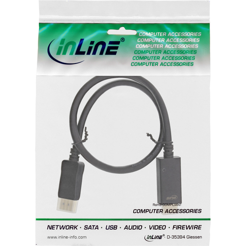 Videokabel - DisplayPort (M) bis HDMI (M) adapteris