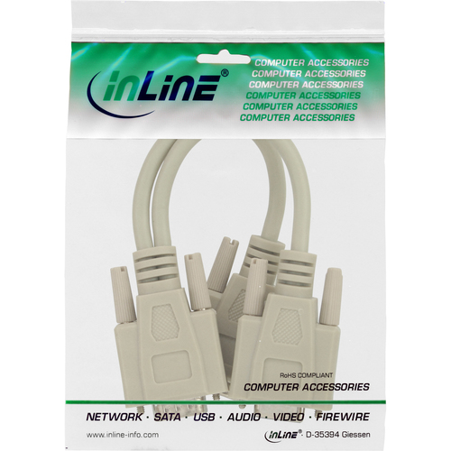 Kabel InLine VGA Rozgaleznik HD15 meski - 2x HD15 zenski (17307) adapteris