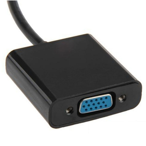 Techly HDMI male to VGA female converter with audio and micro-USB adapteris