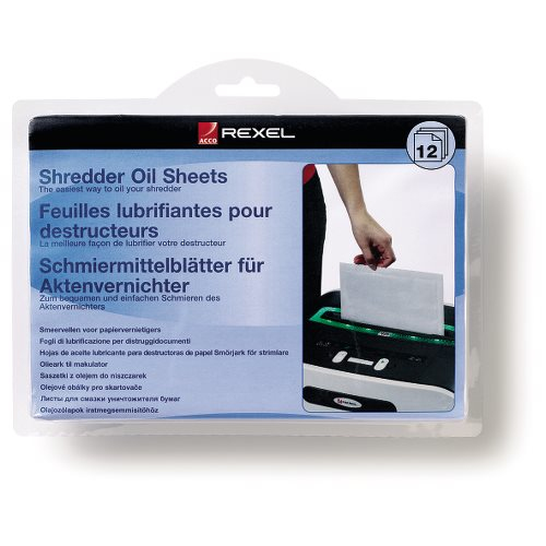 Shredder Oil Sheets (12) papīra smalcinātājs