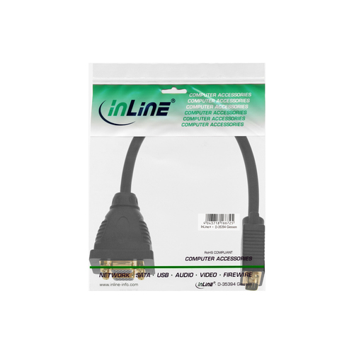 Kabel InLine Rozgaleznik VGA meski na 2x VGA zenski (17308) adapteris