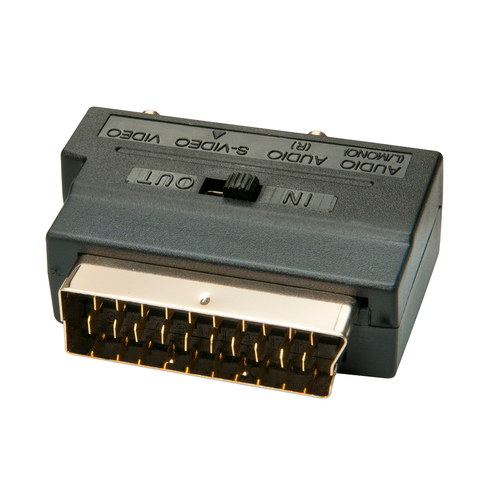 Scart-Adapter, S-VHS, S-Video, CV (3x RCA) adapteris