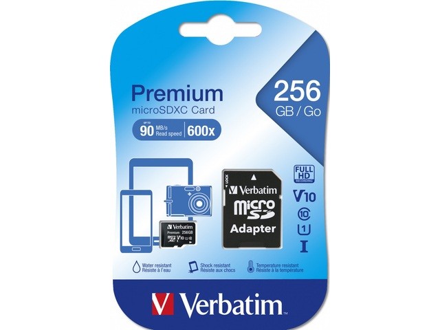 Verbatim memory card 256 GB SDXC Class 10 UHS-1 atmiņas karte