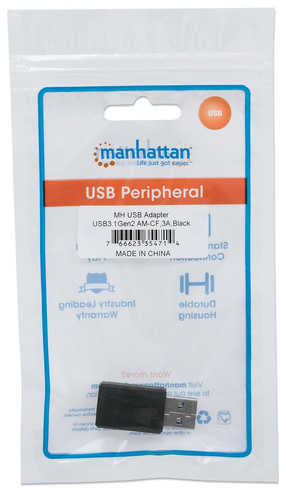 Manhattan SuperSpeed+ USB C-Adapter Typ A Stecker - C Buchse adapteris