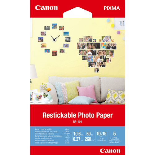 Canon RP-101 10x15 cm Restickable Photo Paper 5 Sheets papīrs