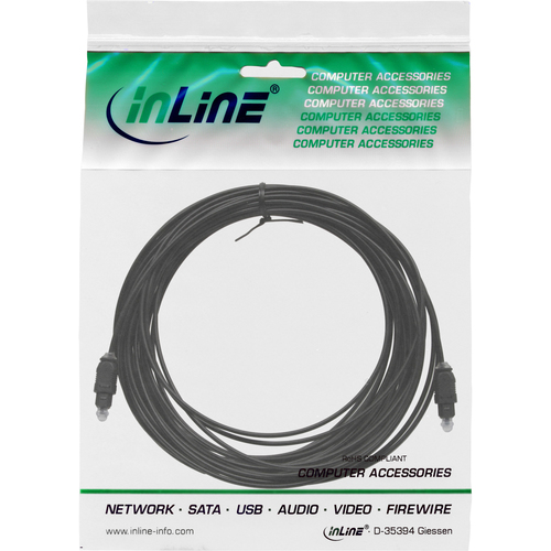 InLine Toslink cable - Toslink 2m black (89922) adapteris