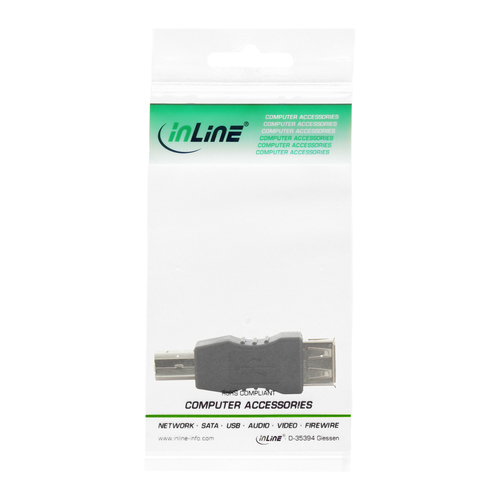 InLine USB Adapter - USB-B Black (33442)