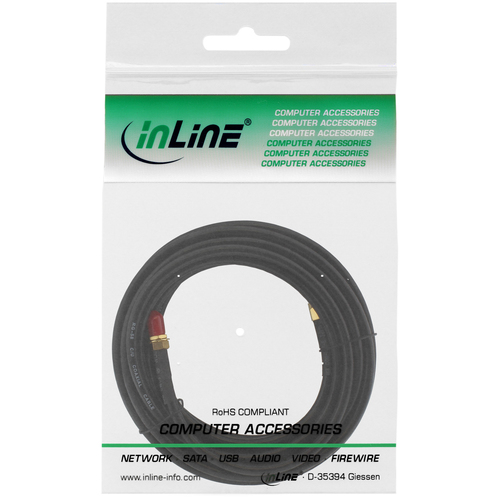 InLine 40865 5m black Netzwerkkabel (40865) adapteris