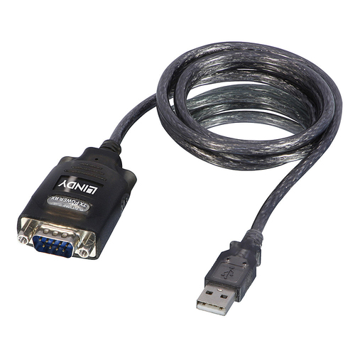 USB RS232 Konverter w/ COM Port Retention USB A St an D9 St adapteris