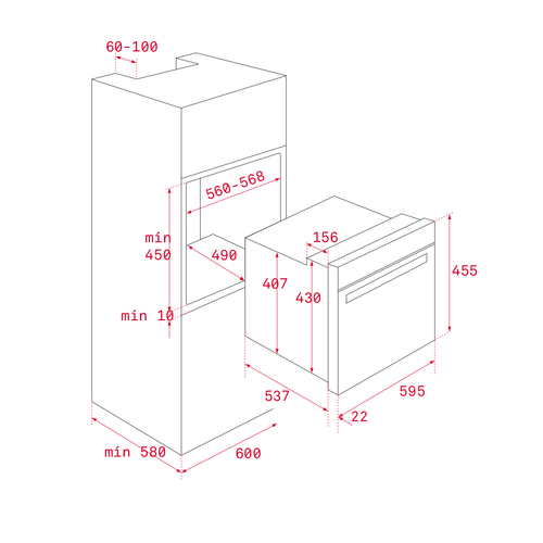 Oven HLC 8400 white Cepeškrāsns