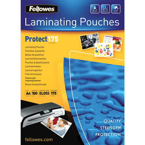 FELLOWES LAMINATING POUCH 175MIC A4 biroja tehnikas aksesuāri