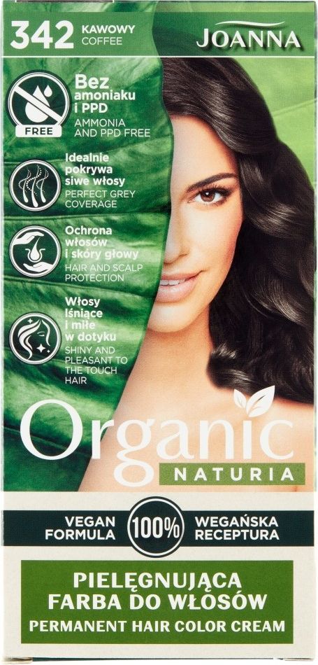 JOANNA PROFESSIONAL Joanna Naturia Organic pielegnujaca farba do wlosow 342 Kawowy 5901018020293