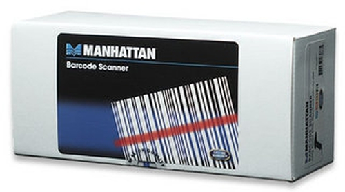 Manhattan CCD Barcode Scanner 30 cm Scan Depth Red LED USB svītru koda lasītājs