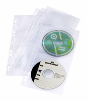 DURABLE CD/DVD COVER LIGHT S 5 Stuck transparent papīrs
