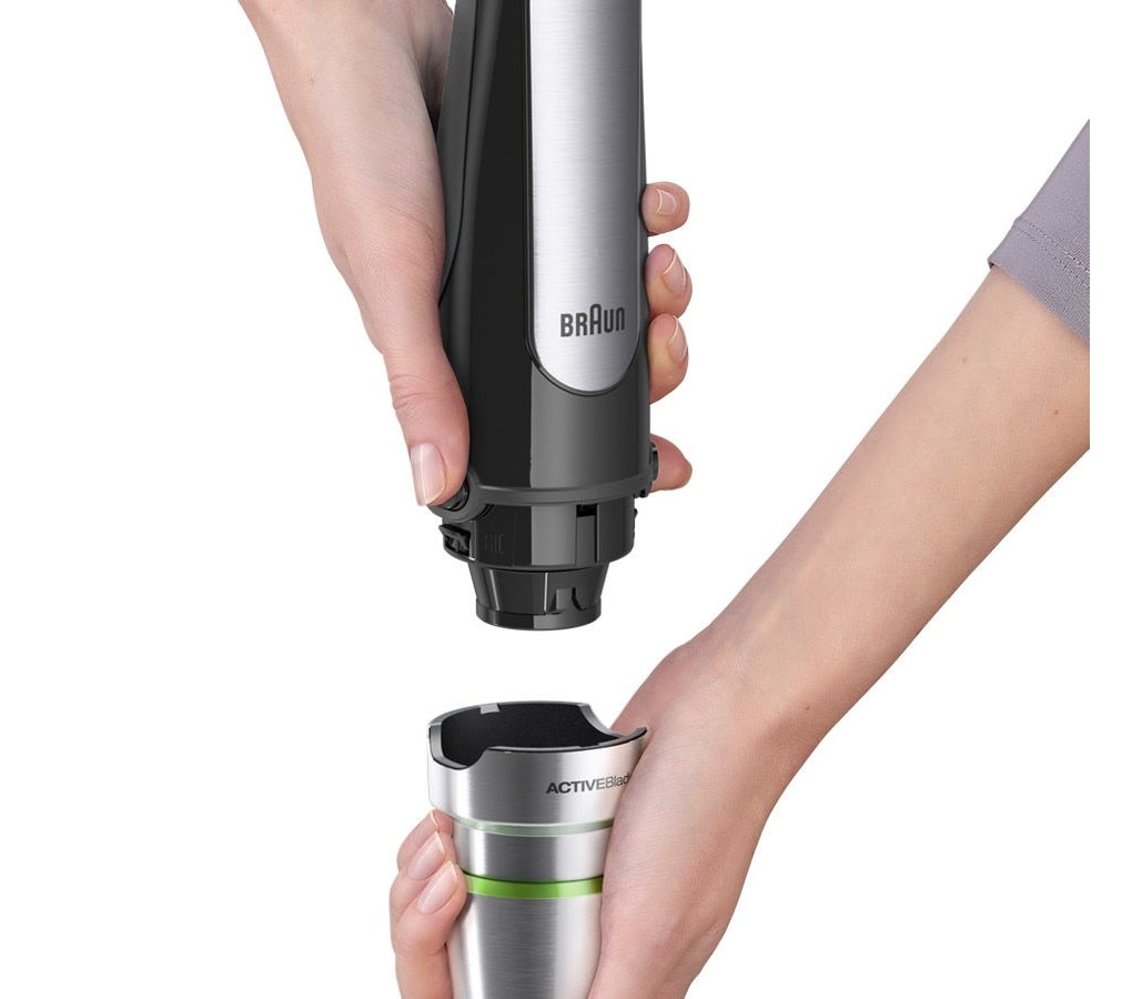 Braun MQ 7035X 0.6 L Immersion blender 1000 W Black, Satin steel Mikseris