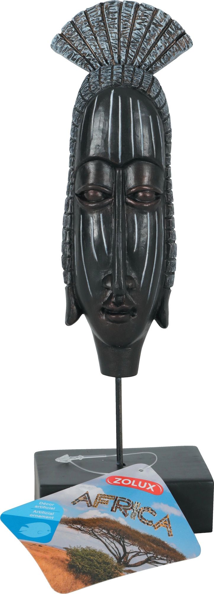 Zolux Dekoracja akw. AFRICA maska zenska L 9539847 (3336023522180)