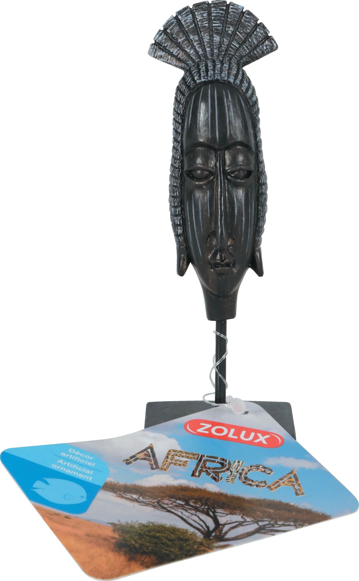 Zolux Dekoracja akw. AFRICA maska zenska S 9539845 (3336023522166)