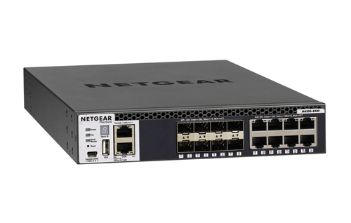 Netgear M4300-8X8F MANAGED SWITCH Stackable 8x10G and 8xSFP+ (XSM4316S) komutators